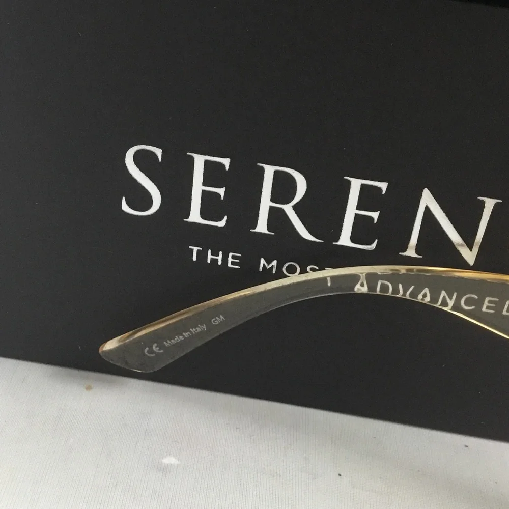 Serengeti Rolla  Women's Amber Crystal Frame Sunglasses Polarized.